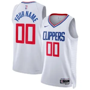 Nike Muški Dres LA Clippers Personalizacija Association Edition Swingman Bijela
