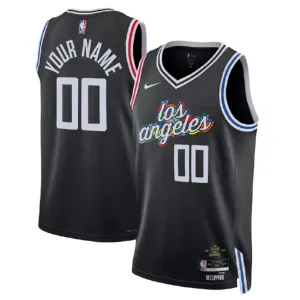 Nike Muški Dres LA Clippers Personalizacija City Edition 2022/23 Swingman Crna