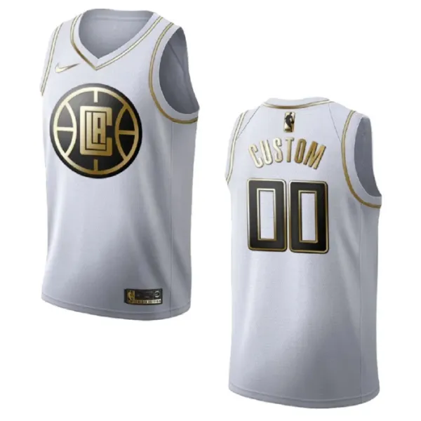 Nike Muški Dres LA Clippers Personalizacija Golden Edition Swingman Bijela Nike Muški Dres LA Clippers Personalizacija Golden Edition Swingman Bijela