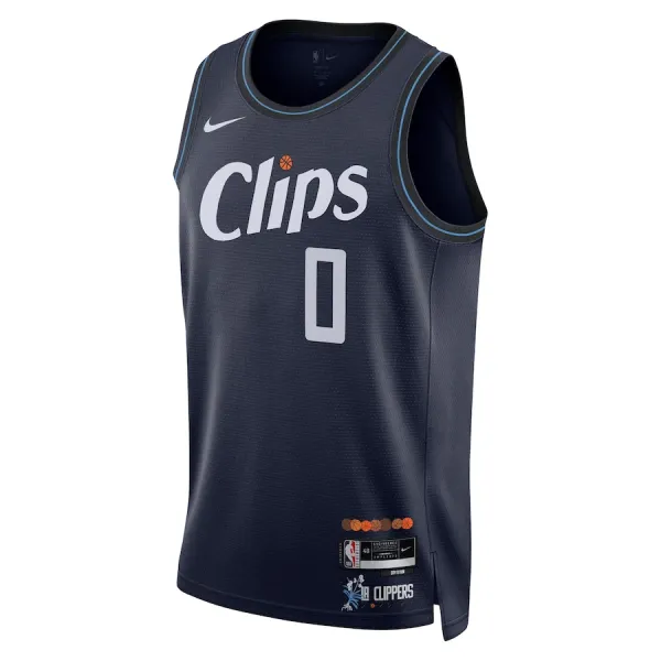 Nike Muški Dres LA Clippers Russell Westbrook City Edition 2023/24 Swingman Navy