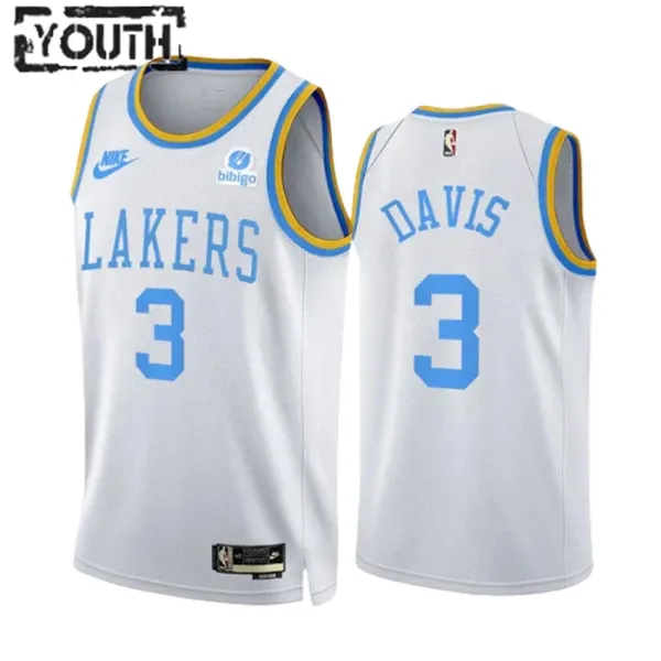 Dječji Dres Los Angeles Lakers Anthony Davis 3 Classic Edition 2022/23 Swingman Bijela Dječji Dres Los Angeles Lakers Anthony Davis 3 Classic Edition 2022/23 Swingman Bijela