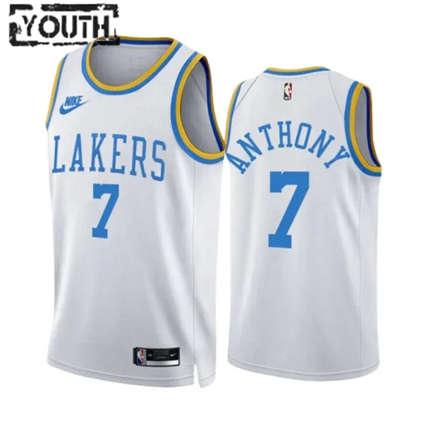 Dječji Dres Los Angeles Lakers Carmelo Anthony 7 Classic Edition 2022/23 Swingman Bijela Dječji Dres Los Angeles Lakers Carmelo Anthony 7 Classic Edition 2022/23 Swingman Bijela