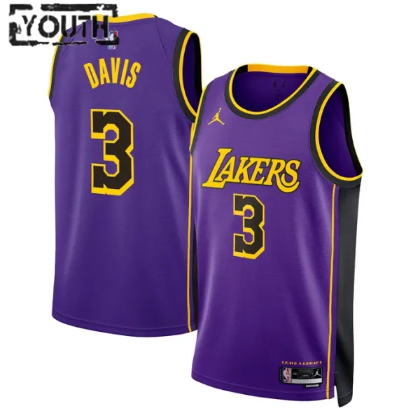 Dječji Dres Los Angeles Lakers Jordan Anthony Davis 3 Statement Edition Swingman Ljubičasta