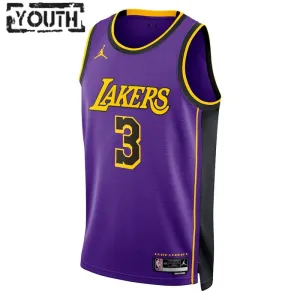 Dječji Dres Los Angeles Lakers Jordan Anthony Davis 3 Statement Edition Swingman Ljubičasta