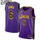 Dječji Dres Los Angeles Lakers Jordan Lebron James 6 Statement Edition Swingman Ljubičasta