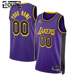 Dječji Dres Los Angeles Lakers Jordan Personalizacija Statement Edition Swingman Plava