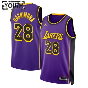 Dječji Dres Los Angeles Lakers Jordan Rui Hachimura 28 Statement Edition Swingman Ljubičasta