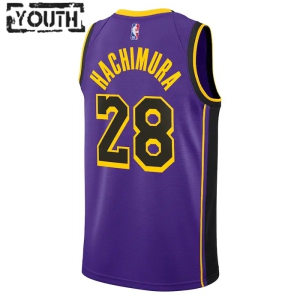Dječji Dres Los Angeles Lakers Jordan Rui Hachimura 28 Statement Edition Swingman Ljubičasta