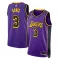 Muški Dres Los Angeles Lakers Jordan Anthony Davis 3 Statement Edition Swingman Ljubičasta