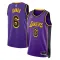 Muški Dres Los Angeles Lakers Jordan Lebron James 6 Statement Edition Swingman Ljubičasta