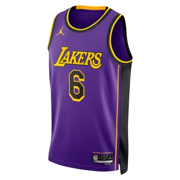 Muški Dres Los Angeles Lakers Jordan Lebron James 6 Statement Edition Swingman Ljubičasta