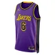 Muški Dres Los Angeles Lakers Jordan Lebron James 6 Statement Edition Swingman Ljubičasta