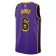 Muški Dres Los Angeles Lakers Jordan Lebron James 6 Statement Edition Swingman Ljubičasta
