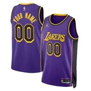 Muški Dres Los Angeles Lakers Jordan Personalizacija Statement Edition Swingman Plava