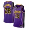 Muški Dres Los Angeles Lakers Jordan Rui Hachimura 28 Statement Edition Swingman Ljubičasta