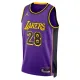 Muški Dres Los Angeles Lakers Jordan Rui Hachimura 28 Statement Edition Swingman Ljubičasta