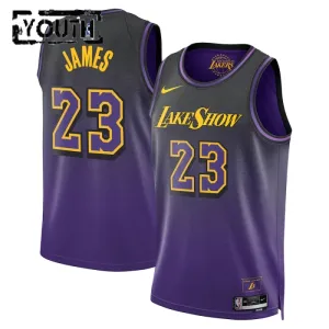 Nike Dječji Dres Los Angeles Lakers Lebron James City Edition 2024/25 Swingman Ljubičasta
