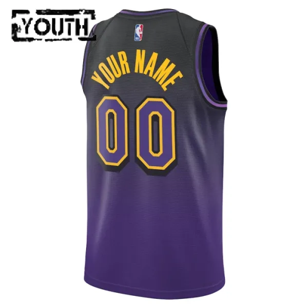 Nike Dječji Dres Los Angeles Lakers Personalizacija City Edition 2024/25 Swingman Ljubičasta