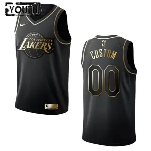 Nike Dječji Dres Los Angeles Lakers Personalizacija Golden Edition Swingman Crna