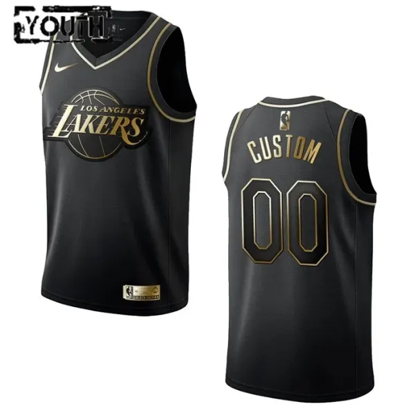 Nike Dječji Dres Los Angeles Lakers Personalizacija Golden Edition Swingman Crna Nike Dječji Dres Los Angeles Lakers Personalizacija Golden Edition Swingman Crna