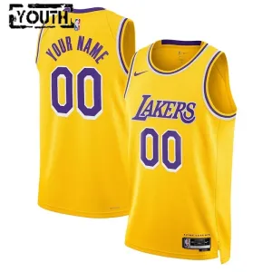 Nike Dječji Dres Los Angeles Lakers Personalizacija Icon Edition Swingman ŽUta Boja