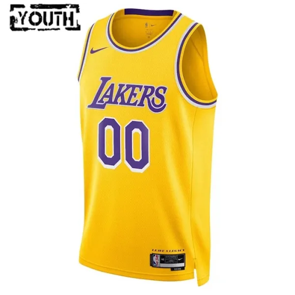 Nike Dječji Dres Los Angeles Lakers Personalizacija Icon Edition Swingman ŽUta Boja