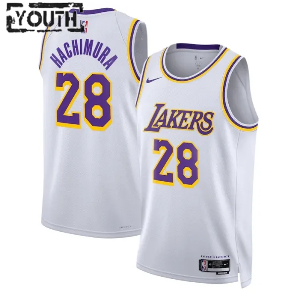 Nike Dječji Dres Los Angeles Lakers Rui Hachimura 28 Association Edition Swingman Bijela Nike Dječji Dres Los Angeles Lakers Rui Hachimura 28 Association Edition Swingman Bijela