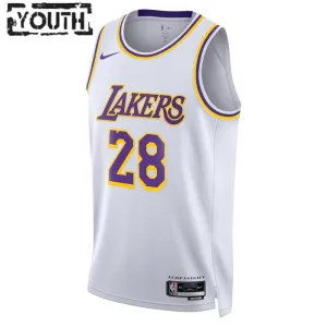 Nike Dječji Dres Los Angeles Lakers Rui Hachimura 28 Association Edition Swingman Bijela