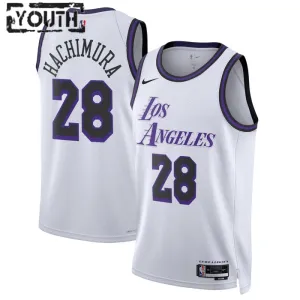 Nike Dječji Dres Los Angeles Lakers Rui Hachimura 28 City Edition 2022/23 Swingman Bijela