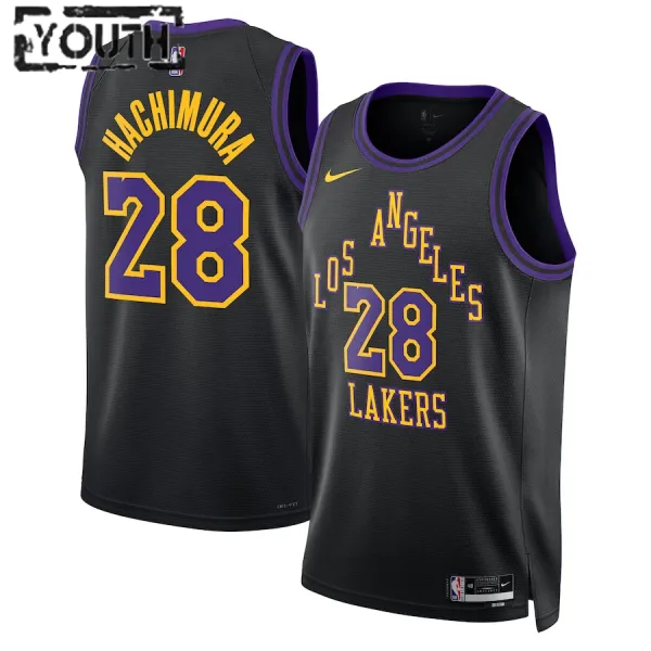 Nike Dječji Dres Los Angeles Lakers Rui Hachimura City Edition 2023/24 Swingman Crna Nike Dječji Dres Los Angeles Lakers Rui Hachimura City Edition 2023/24 Swingman Crna
