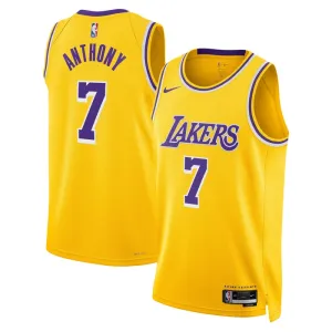 Nike Muški Dres Los Angeles Lakers Carmelo Anthony 7 Icon Edition Swingman Zlato