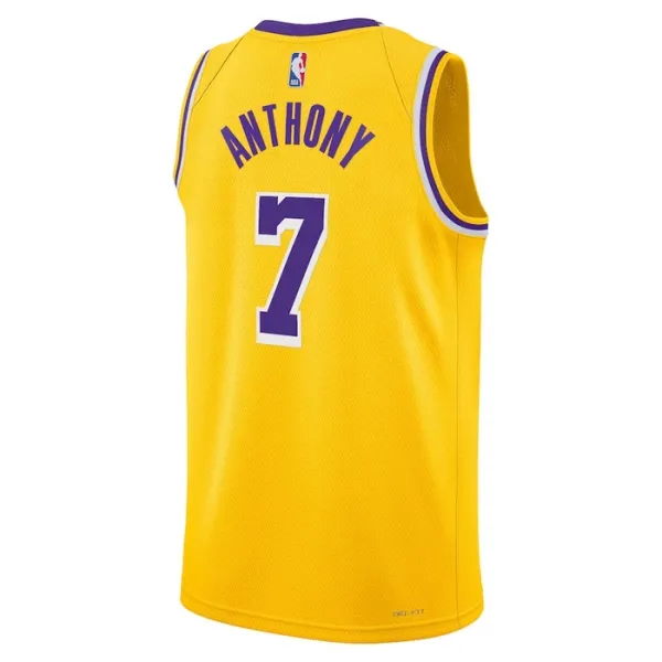 Nike Muški Dres Los Angeles Lakers Carmelo Anthony 7 Icon Edition Swingman Zlato