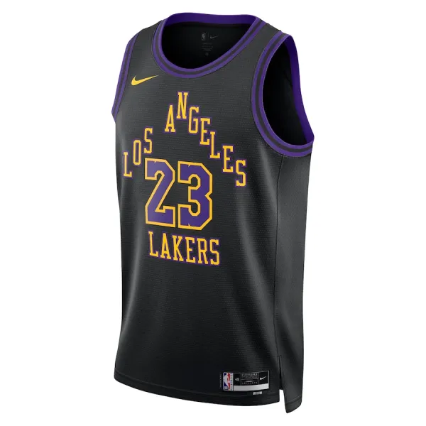 Nike Muški Dres Los Angeles Lakers Lebron James City Edition 2023/24 Swingman Crna