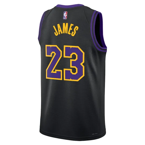 Nike Muški Dres Los Angeles Lakers Lebron James City Edition 2023/24 Swingman Crna