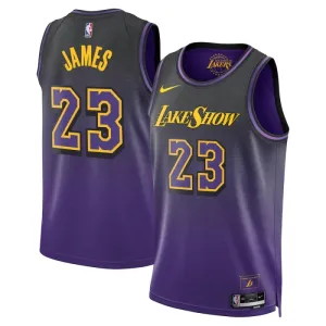 Nike Muški Dres Los Angeles Lakers Lebron James City Edition 2024/25 Swingman Ljubičasta