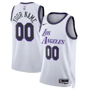 Nike Muški Dres Los Angeles Lakers Personalizacija City Edition 2022/23 Swingman Bijela