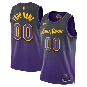 Nike Muški Dres Los Angeles Lakers Personalizacija City Edition 2024/25 Swingman Ljubičasta