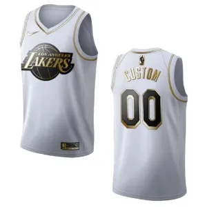 Nike Muški Dres Los Angeles Lakers Personalizacija Golden Edition Swingman Bijela
