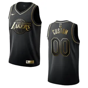 Nike Muški Dres Los Angeles Lakers Personalizacija Golden Edition Swingman Crna