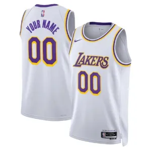 Nike Muški Dres Los Angeles Lakers Personalizacija Icon Edition Swingman Bijela