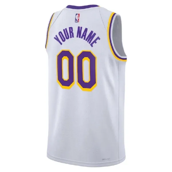 Nike Muški Dres Los Angeles Lakers Personalizacija Icon Edition Swingman Bijela