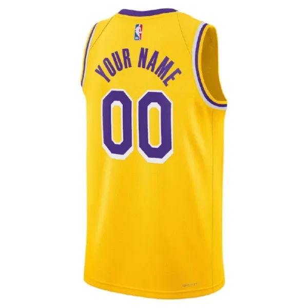 Nike Muški Dres Los Angeles Lakers Personalizacija Icon Edition Swingman ŽUta Boja