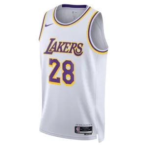 Nike Muški Dres Los Angeles Lakers Rui Hachimura 28 Association Edition Swingman Bijela
