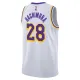 Nike Muški Dres Los Angeles Lakers Rui Hachimura 28 Association Edition Swingman Bijela