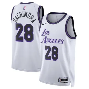 Nike Muški Dres Los Angeles Lakers Rui Hachimura 28 City Edition 2022/23 Swingman Bijela