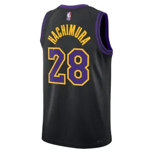 Nike Muški Dres Los Angeles Lakers Rui Hachimura 28 City Edition 2023/24 Swingman Crna