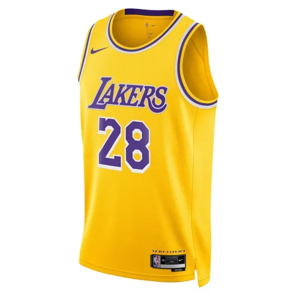 Nike Muški Dres Los Angeles Lakers Rui Hachimura 28 Icon Edition Swingman Zlato