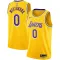 Nike Muški Dres Los Angeles Lakers Russell Westbrook 0 Icon Edition Swingman Zlato