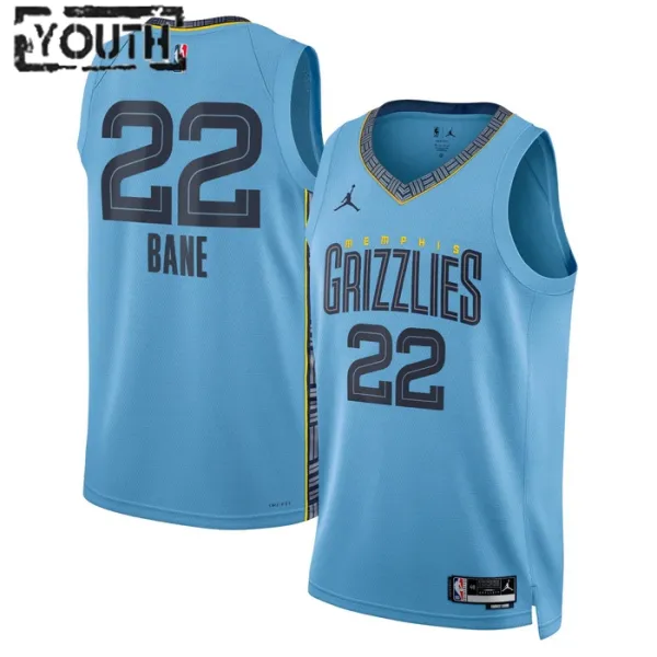 Dječji Dres Memphis Grizzlies Jordan Light Desmond Bane 22 Statement Edition Swingman Plava Dječji Dres Memphis Grizzlies Jordan Light Desmond Bane 22 Statement Edition Swingman Plava