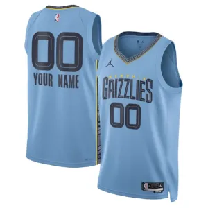 Muški Dres Memphis Grizzlies Jordan Personalizacija Statement Edition Swingman Plava